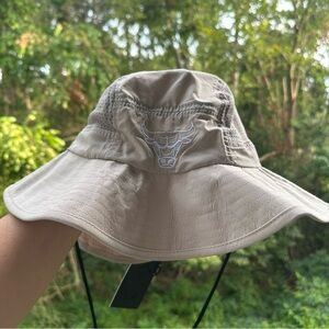 NWT Chicago Bulls Brimmer Bucket Hat Tan Ultra GAME NBA Embroidered Cap Men's